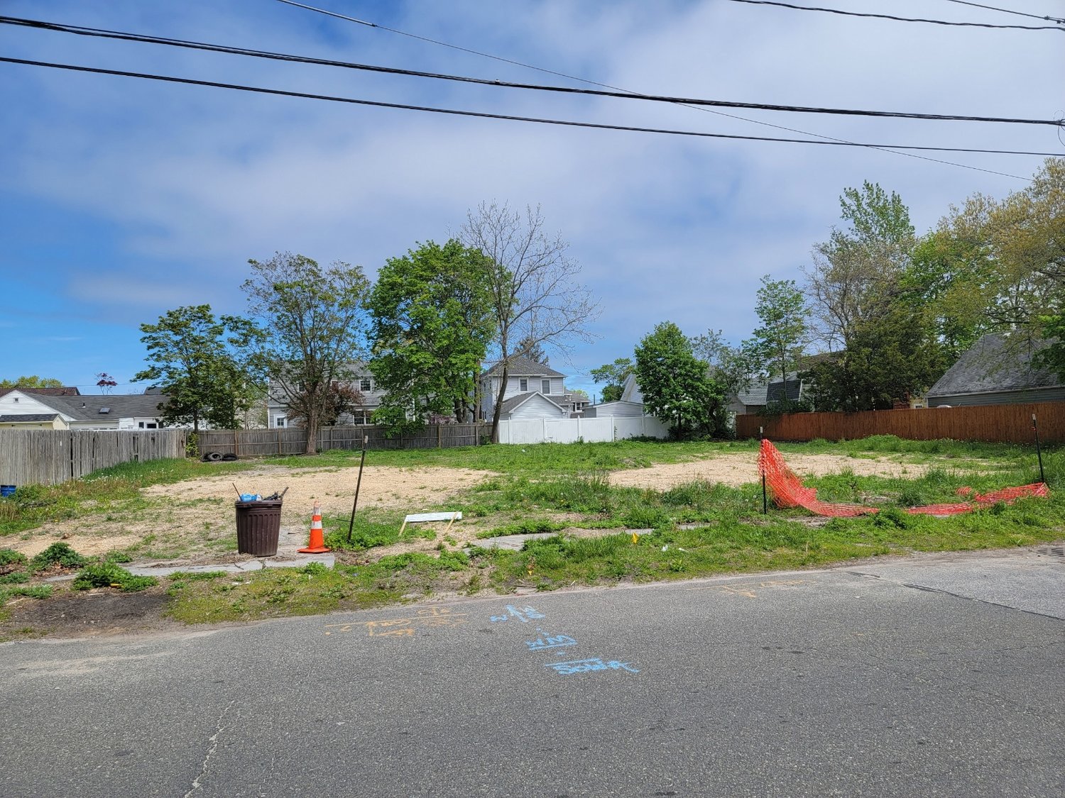 A Mt. Sinai-based developer is seeking permission to erect two new two-story, two-family homes with two attached garages each, in Patchogue at 243 and 247 West Avenue.
